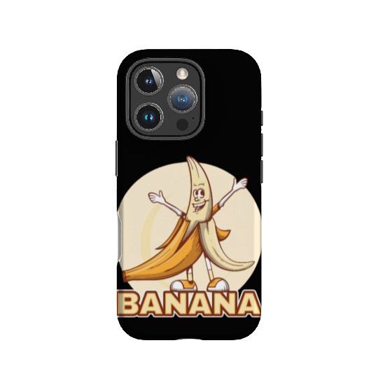 Playful Banana Character Illustration IPhone Cases