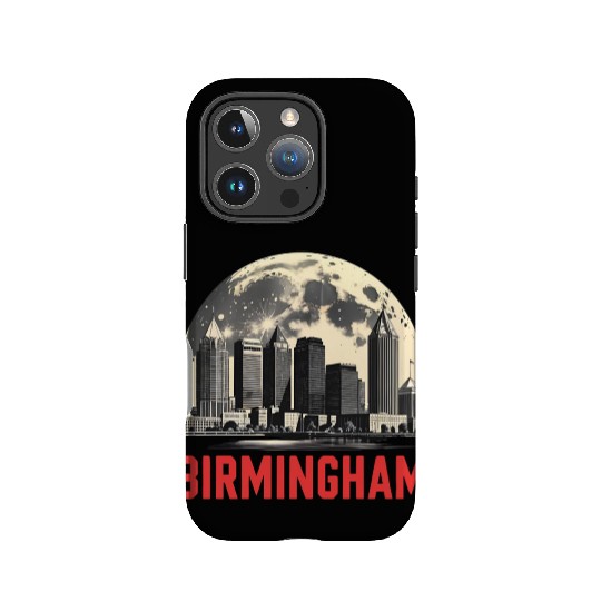 Birmingham City Albm Skyline Full Moon IPhone Cases