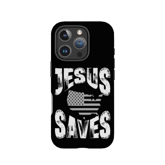 jesus saves usa IPhone Cases