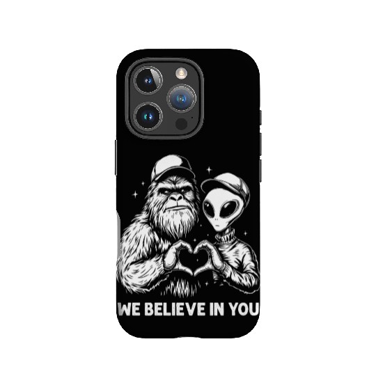 Alien Bigfoot Heart Hands Cryptid Funny IPhone Cases