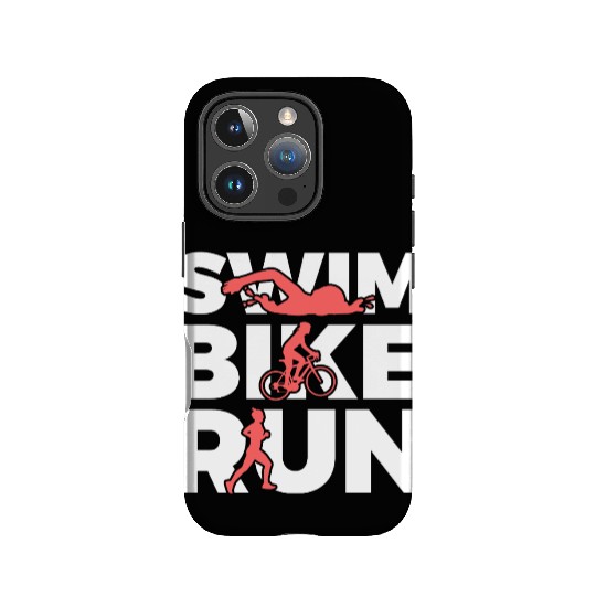 Swim Bike Run Repeat IPhone Cases