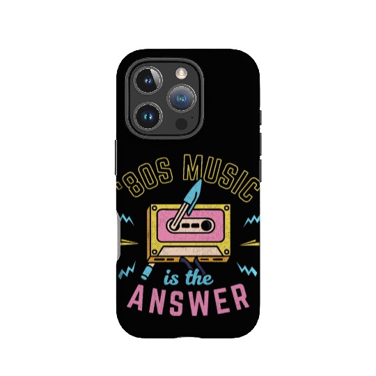 80s Music Is The Answer IPhone Cases
