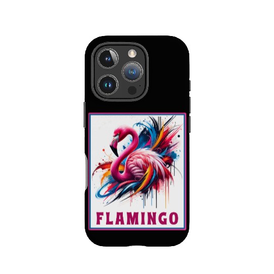 Graffiti Flamingo Explosion IPhone Cases