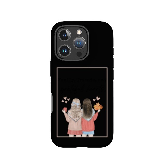 Family, friends, and grateful hearts IPhone Cases