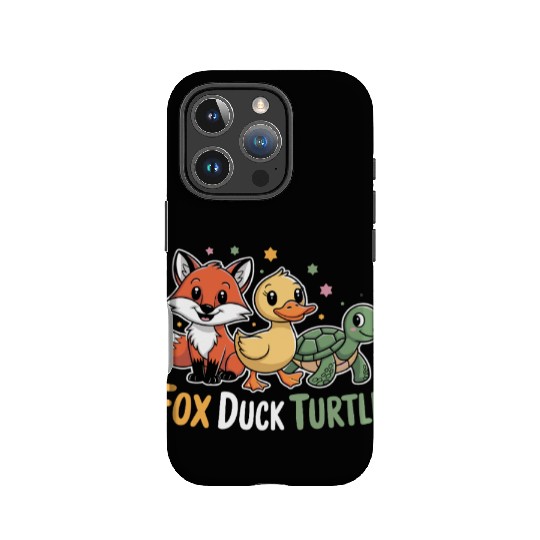 Fox Duck Turtle Friends Adventure for Kids and IPhone Cases