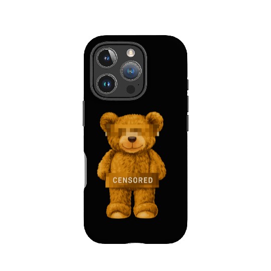 Censored Teddy Bear IPhone Cases