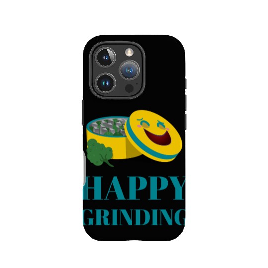 Cheerful Smiling Pills and Broccoli Design IPhone Cases