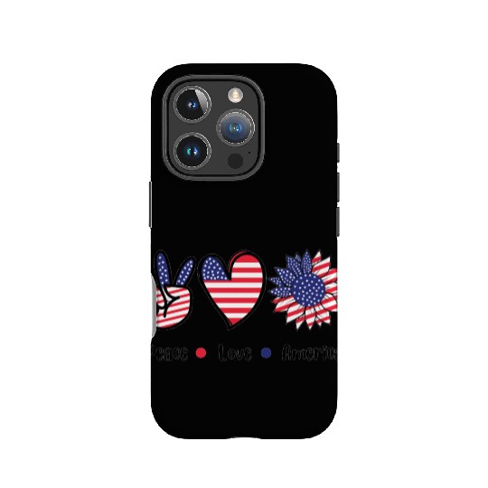 Peace Love America IPhone Cases