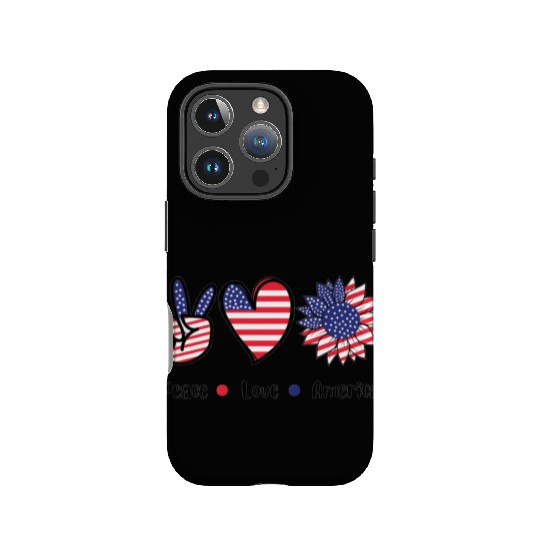 Peace Love America IPhone Cases