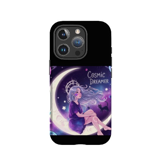 Cosmic Dreamer: Mystical Moon & Inner Peace Art IPhone Cases