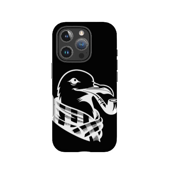 Nordic Seagull Art With Sailor Flair IPhone Cases