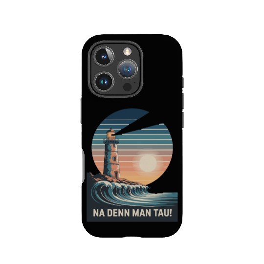 Na Denn Man Tau Lighthouse Ocean Waves Scenic IPhone Cases