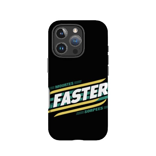 Faster Speed Stripes Retro Typography IPhone Cases