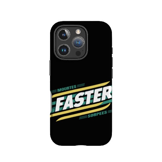 Faster Speed Stripes Retro Typography IPhone Cases