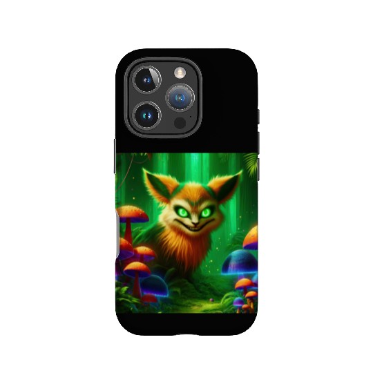 Demon Fox in Enchanted Forest – Fantasy Creature IPhone Cases