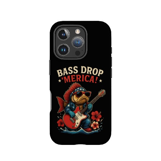 Bass Drop 'Merica! Fishing IPhone Cases