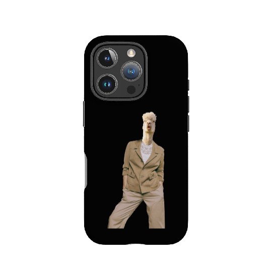 Funny Alpaca Suit Animal Fashion Art IPhone Cases