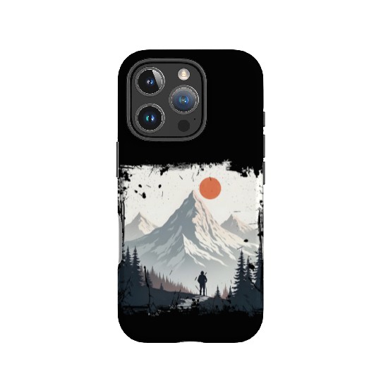 Serene Mountain Wilderness Scene IPhone Cases