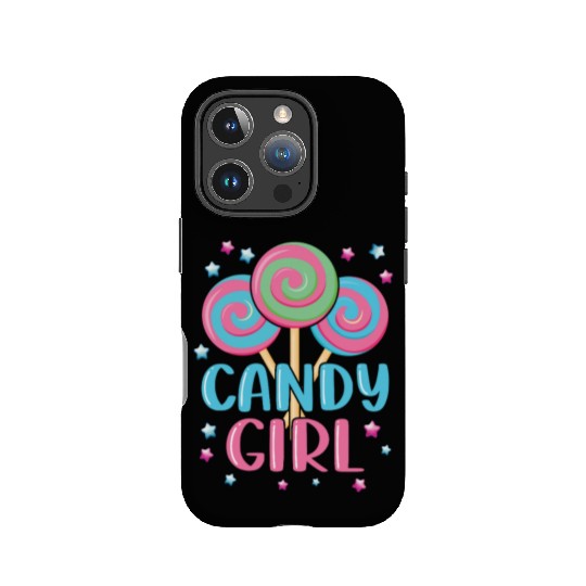 Cute Lollipop Candy Girl Design 01 IPhone Cases