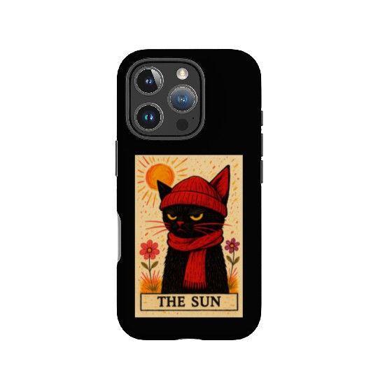 Grumpy Cat Tarot Card The Sun IPhone Cases