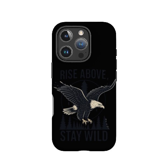 Soar Fierce, Live Free – Bald Eagle Wilderness Des IPhone Cases