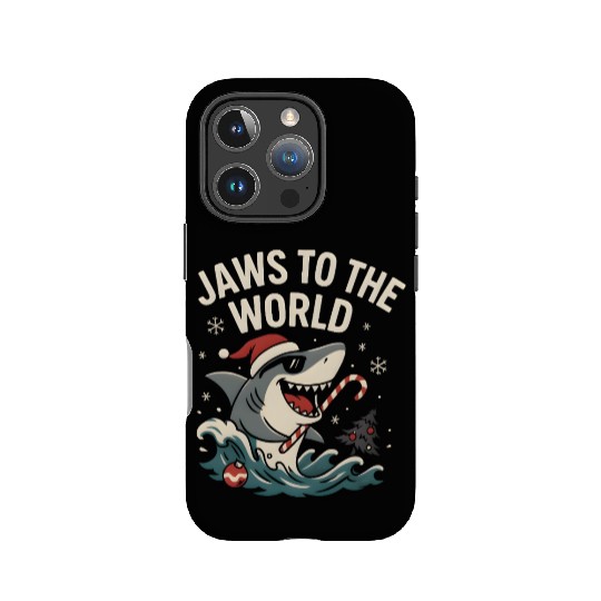 Jaws to the World – Christmas Shark Attack IPhone Cases