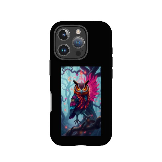 Electric Dream Owl IPhone Cases
