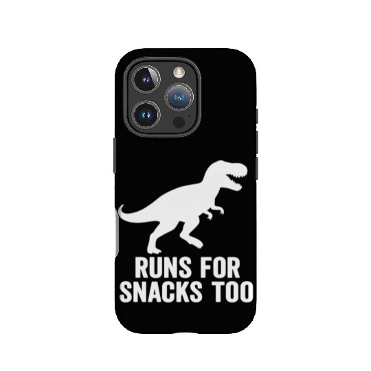 T rex runs for snacks too IPhone Cases