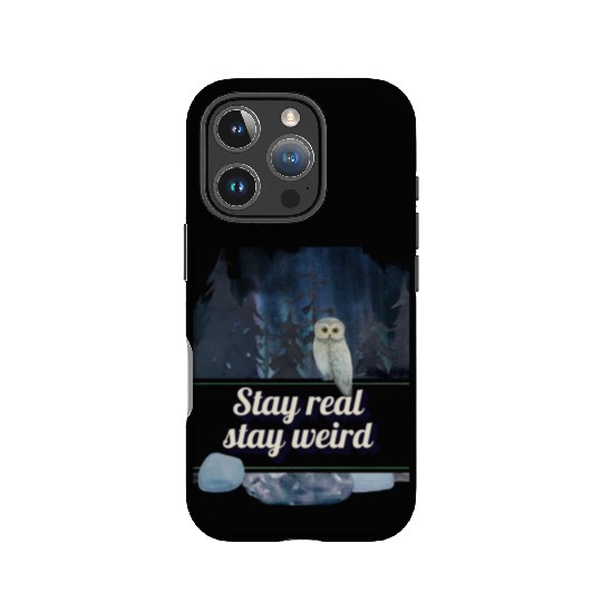 Stay Real Stay Weird – Forest Owl IPhone Cases