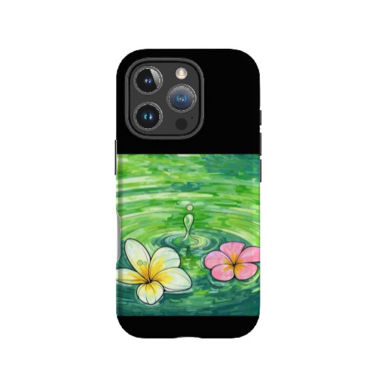 Serene Water Lilies Watercolor Design IPhone Cases