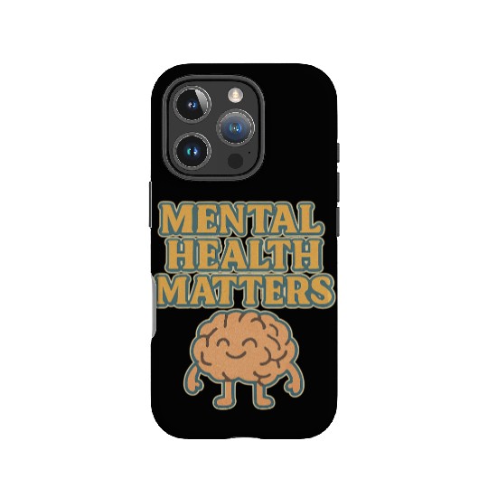 Mental Health Matters Hand-Drawn Illustration IPhone Cases