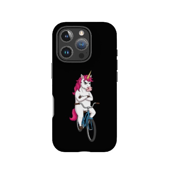 Grumpy Unicorn on Bike – For Cyclists IPhone Cases