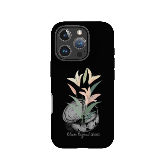Lily Can Recycle Sustainable Floral Design Eco Art IPhone Cases
