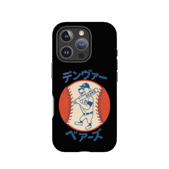 Vintage Denver Bears Baseball Japanese Style IPhone Cases