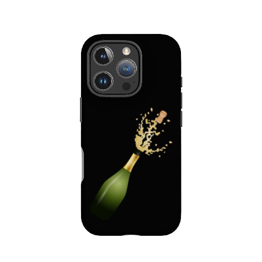 A champagne bottle – for New Year's Eve & parties IPhone Cases