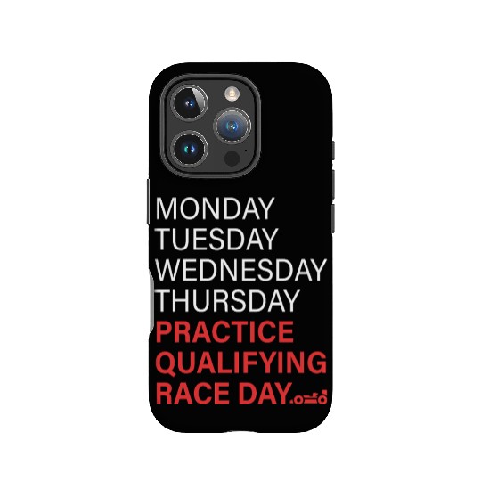 monday tuesday wednesday thursday practice qual IPhone Cases