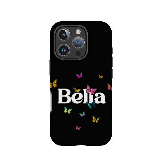BELLA - beautiful girl name with cute butterflies IPhone Cases
