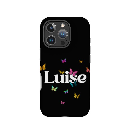 LUISE - beautiful girl name with cute butterflies IPhone Cases