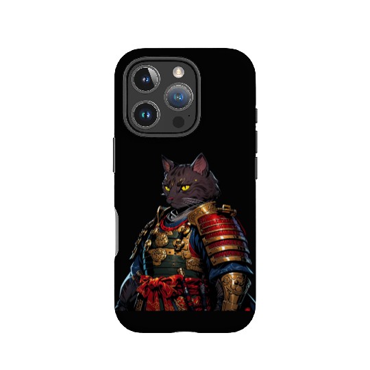 Warrior Cat in Armor Artwork IPhone Cases