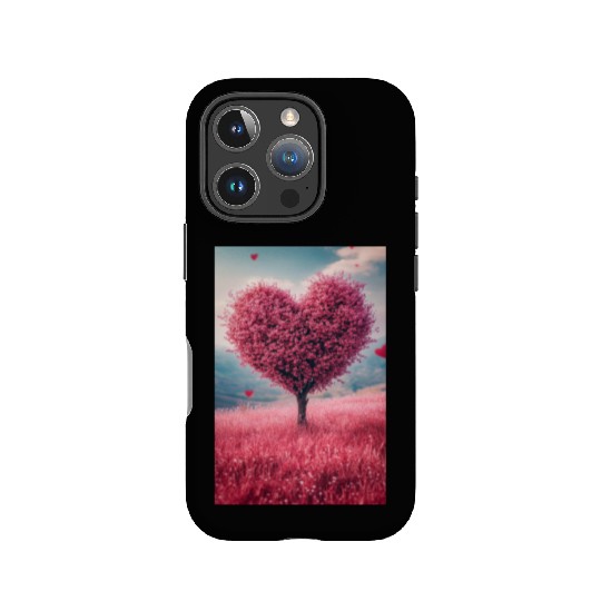 Romantic Heart Tree in Bloom IPhone Cases