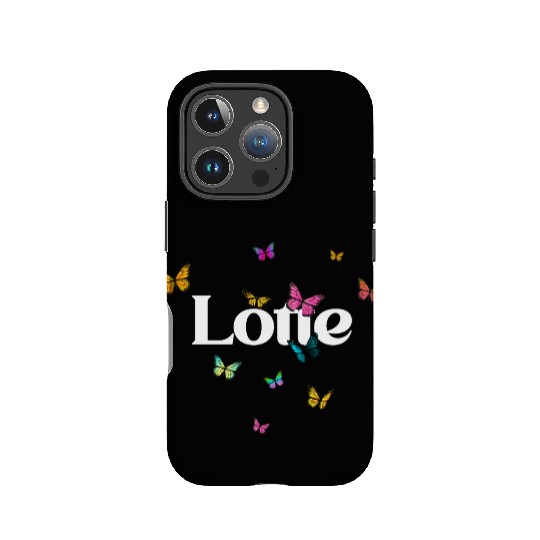LOTTE - beautiful girl name with cute butterflies IPhone Cases