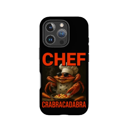 Chef Crabracadabra IPhone Cases - Meme Magic Crab Chef