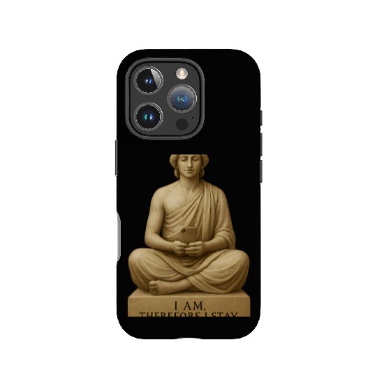 Contemplative Buddha with Smartphone IPhone Cases