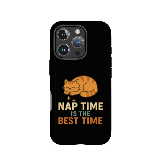 Cute Sleeping Cat Nap Time Design IPhone Cases