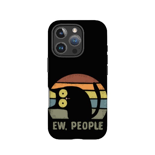 ew people funny cat gift idea IPhone Cases