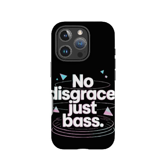 No Disgrace Just Bass Retro IPhone Cases