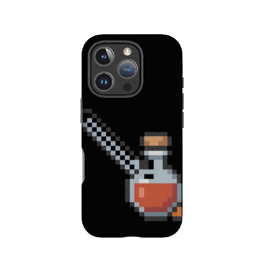Pixel Art Vampire Potion Design IPhone Cases