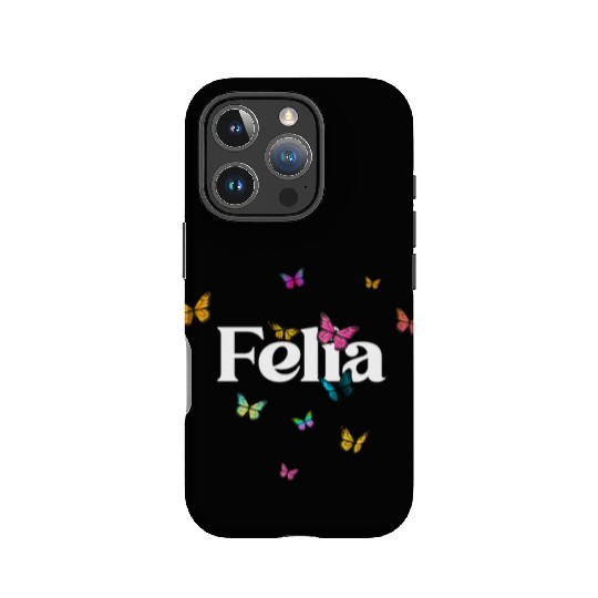 FELIA - beautiful girl name with cute butterflies IPhone Cases