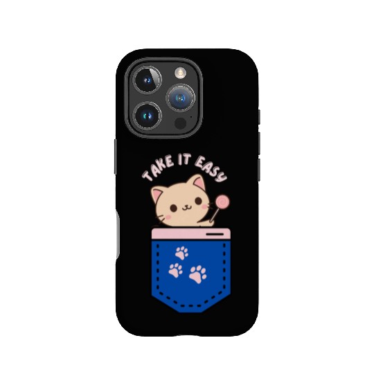 Sweet Kitten Lollipop Badge Design IPhone Cases
