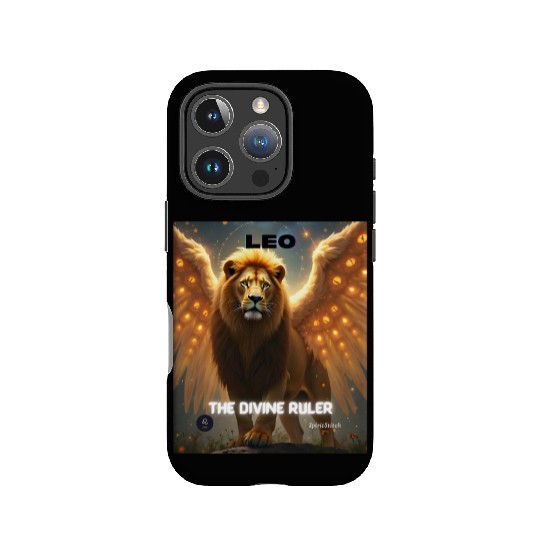 Leo the Divine Ruler with Angel Wings IPhone Cases